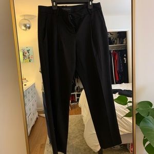 Theory Black Tapered Trouser Pant